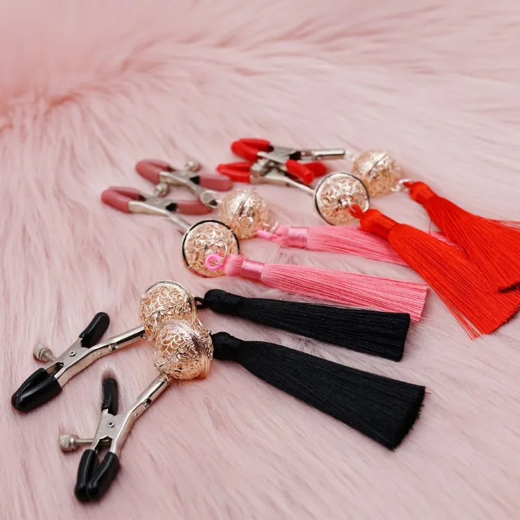 Soft Rubber Decorative Nipple Clamps with Tassels