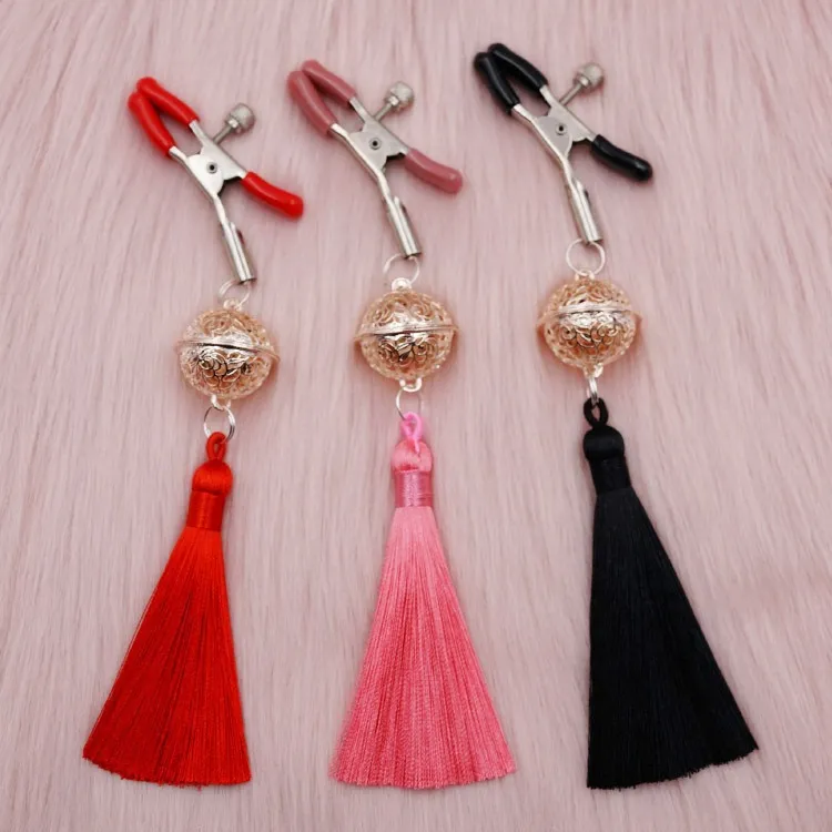 Soft Rubber Decorative Nipple Clamps with Tassels