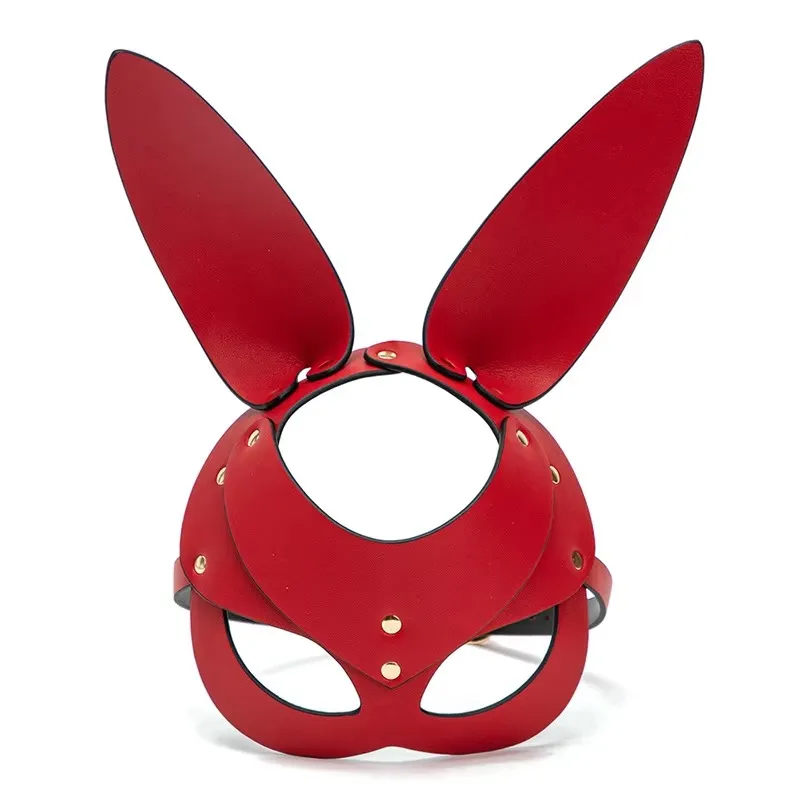 Bunny Ear Leather BDSM Eye Mask