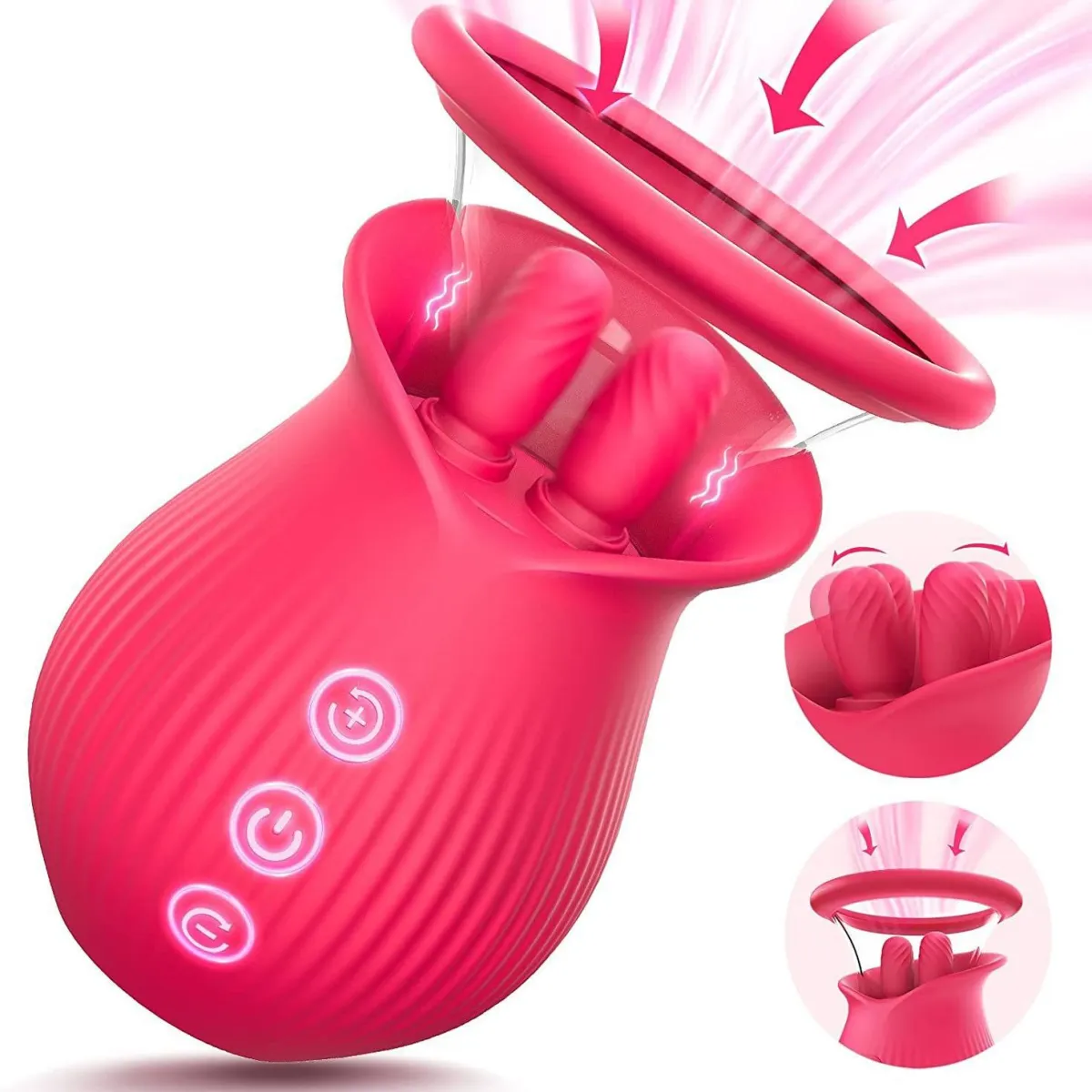 Rose Clitoral Suction Vibrator