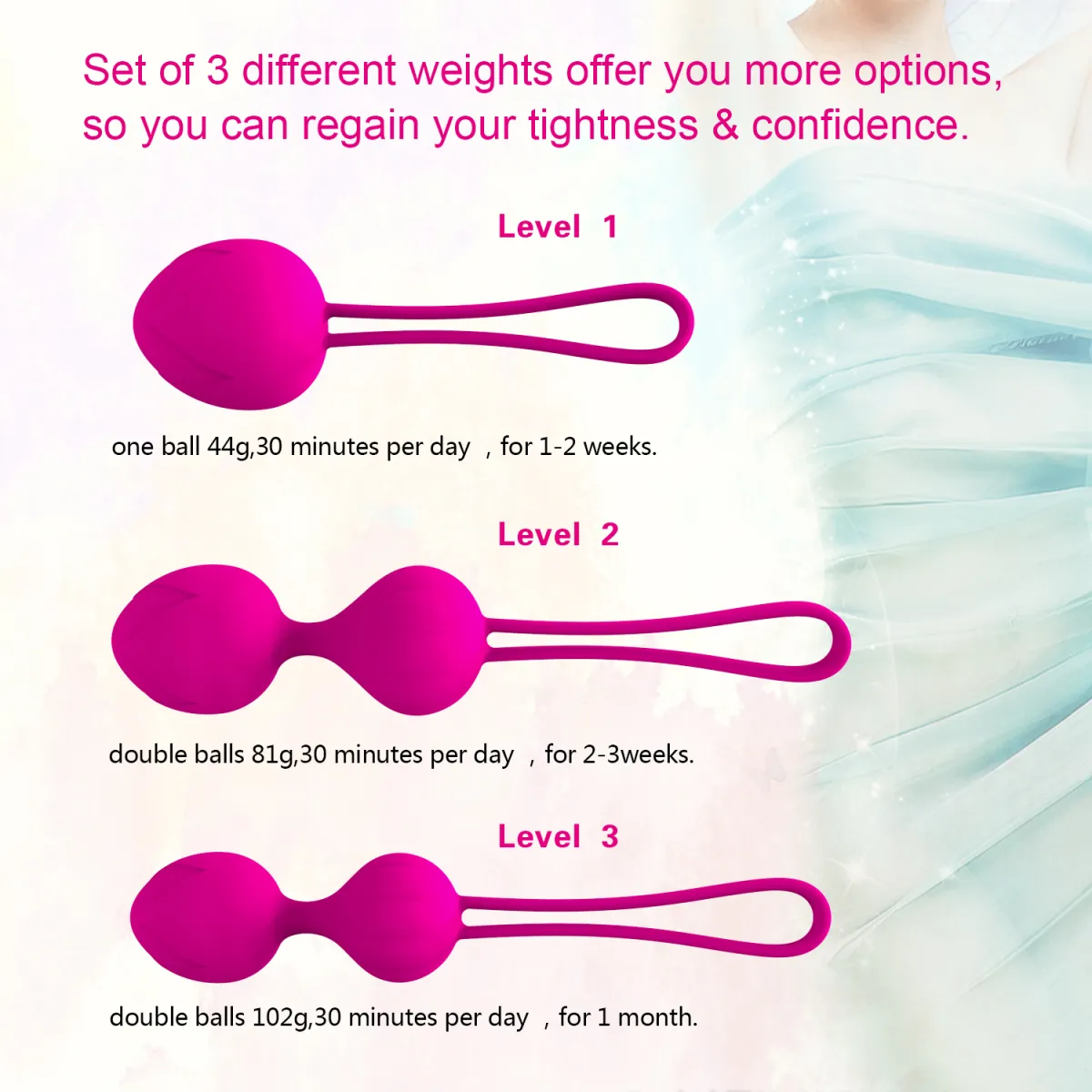 Weighted Kegel Exercise Balls Set