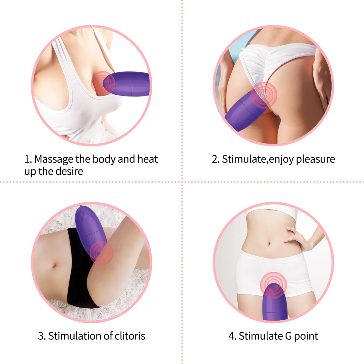 Wired Egg Clitoris Vibrator for Women