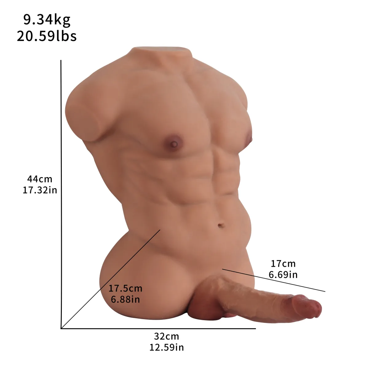 Male Torso Masturbator women Sex Toy