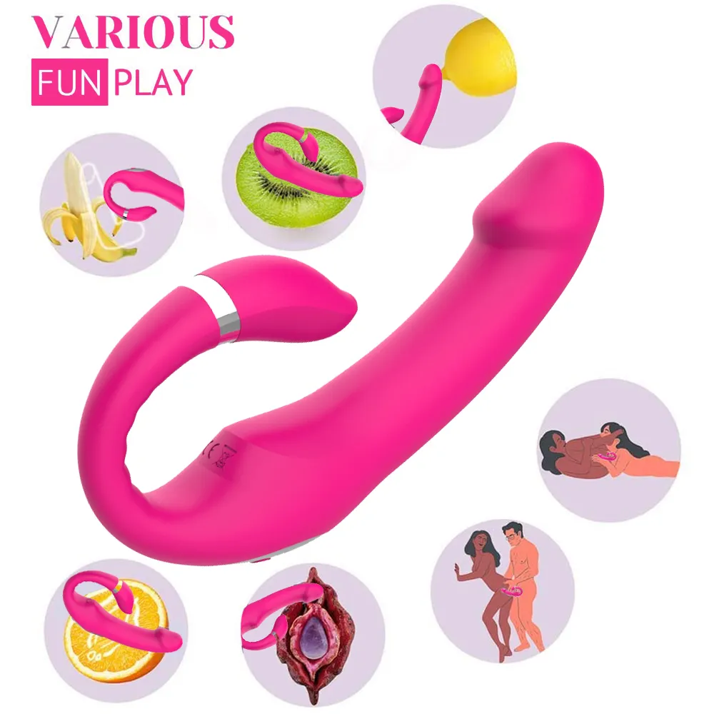 10 Speed Warming Vibrator with Clitoral Stimulator