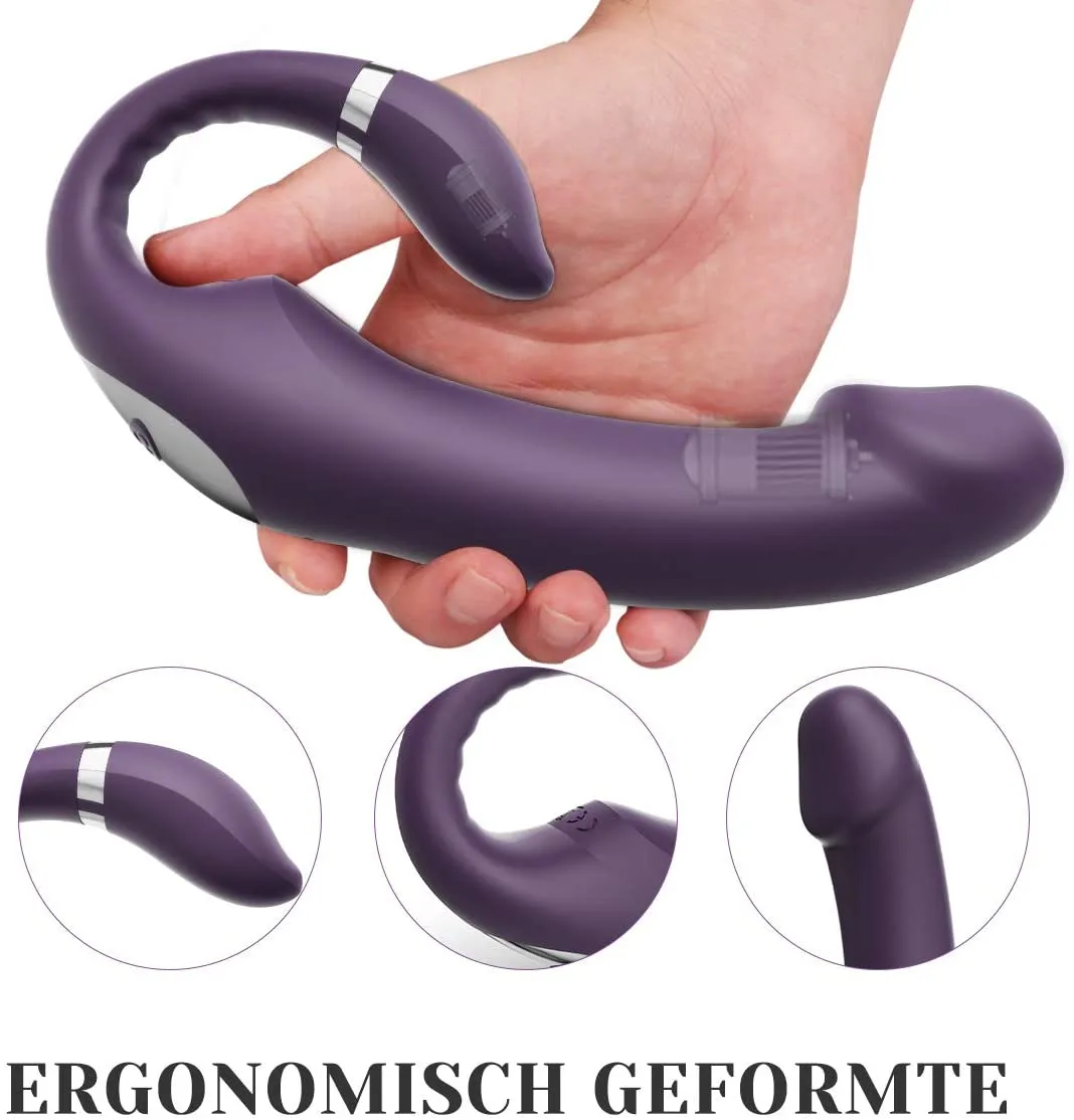 10 Speed Warming Vibrator with Clitoral Stimulator