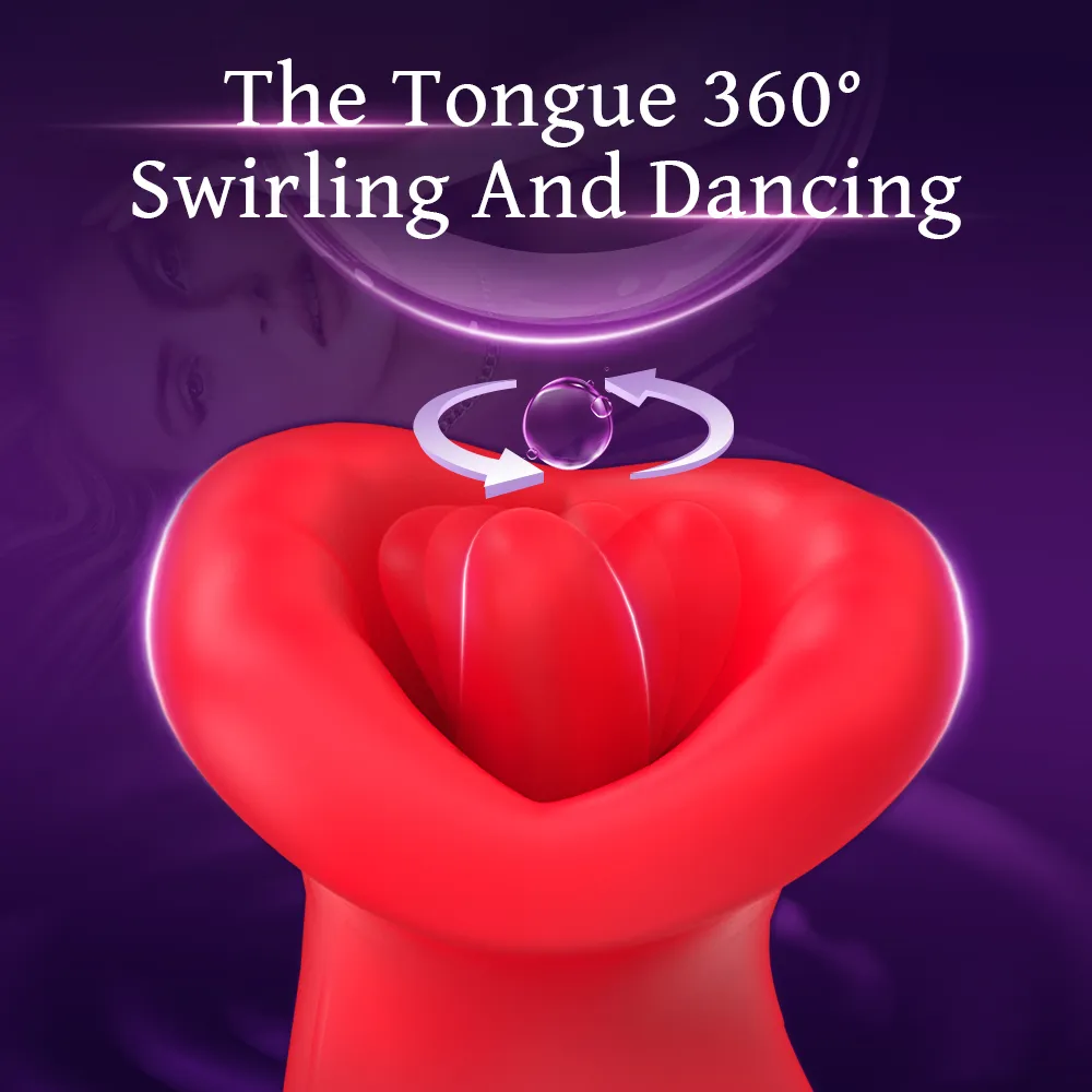 Mouth Sucking Nipple Vibrator with Tongue