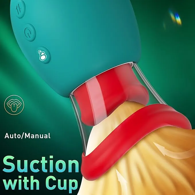 Cherry Lip 2 in 1 Sucking & Licking Vibrator